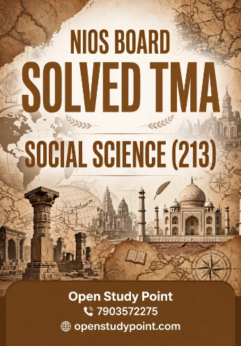 Social Science 213 Solved TMA  English Medium April 2026-27